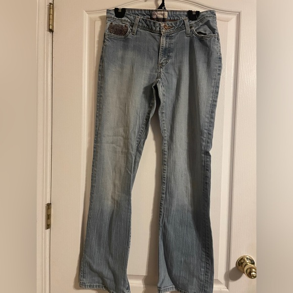 Twenty X Denim - Twenty X Houston Lowest Rise Wide Leg Boot Cut Jeans 32 Western Cowgirl Denim